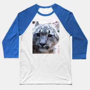 Snow Leopard Baseball T-Shirt